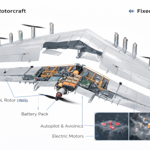 AI Tracking Hybrid VTOL Fixed-Wing UAV for Inspection, Mapping, and Emergency Response MIFJ0005 - Image 2