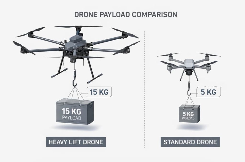 4P hexacopter drone can carry up to 15kg