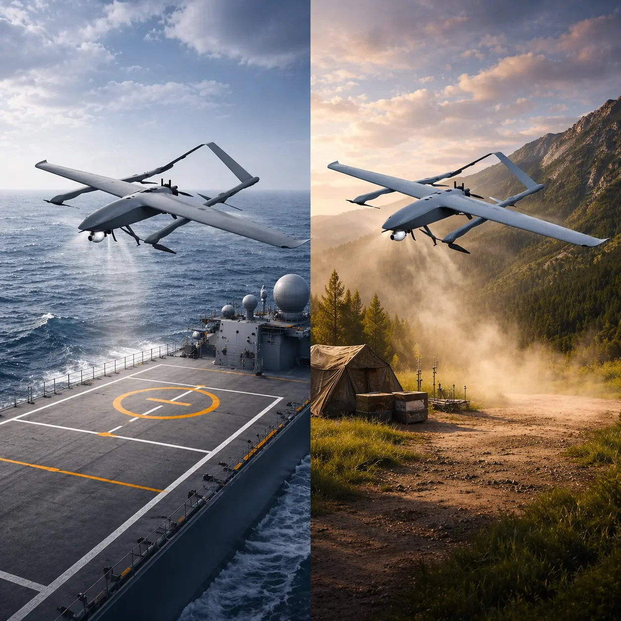 5H hybrid VTOL fixed wing UAV-1