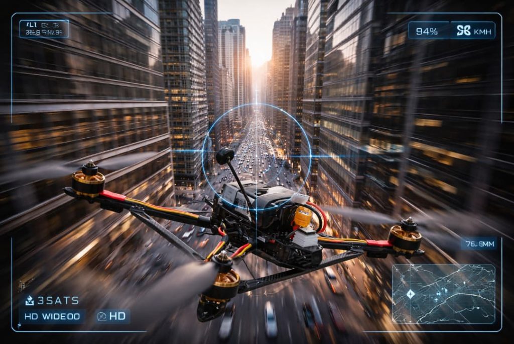 M2 series FPV military drone with precise movement