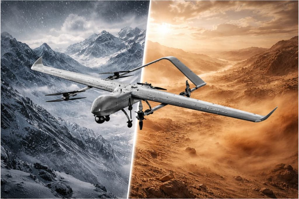 MIFH0011 oil powered VTOL fixed-wing UAV can operate in extreme environments