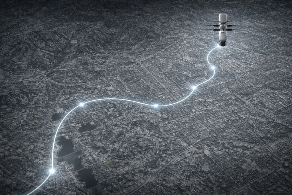 X300 coaxial drone with up to 50 minutes of flight time and a 5km control range