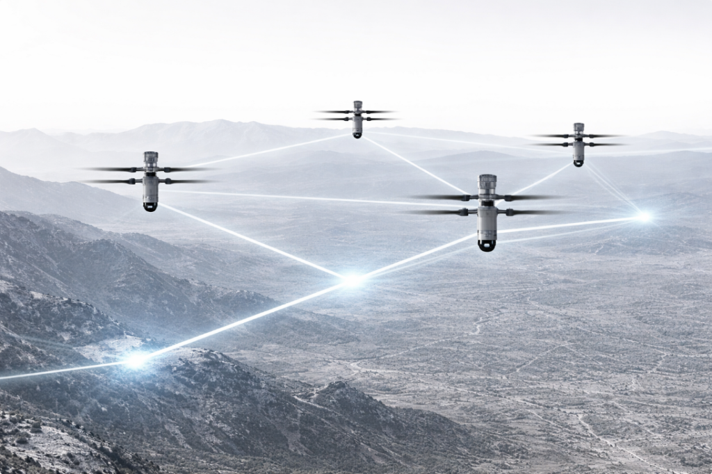 X750 coaxial UAV supports multi-drone coordination