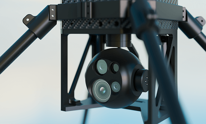 X750 coaxial drone that can several devices at once