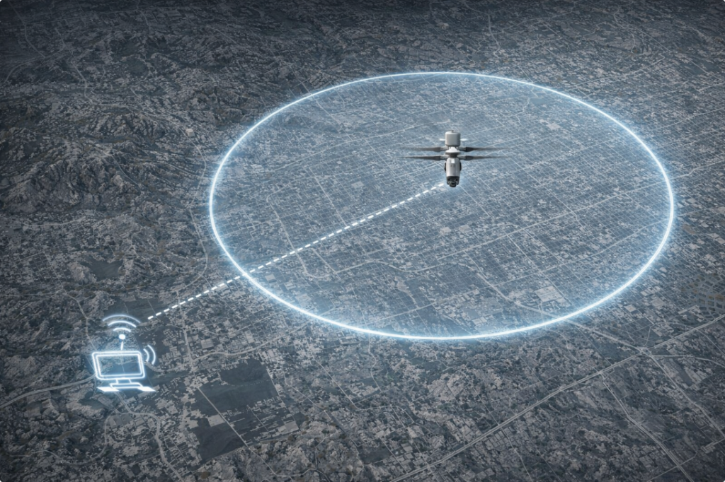 X750 coaxial drone with long range capability